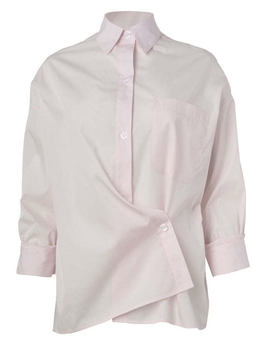 NEW TWP new earl pale pink button down shirt